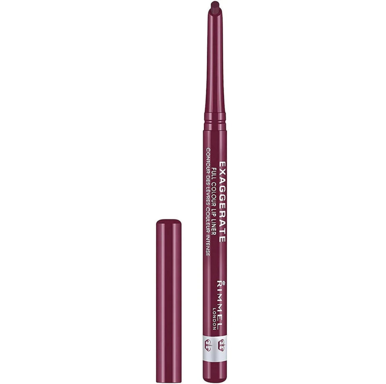 Lip liner pencil with cap on a white background