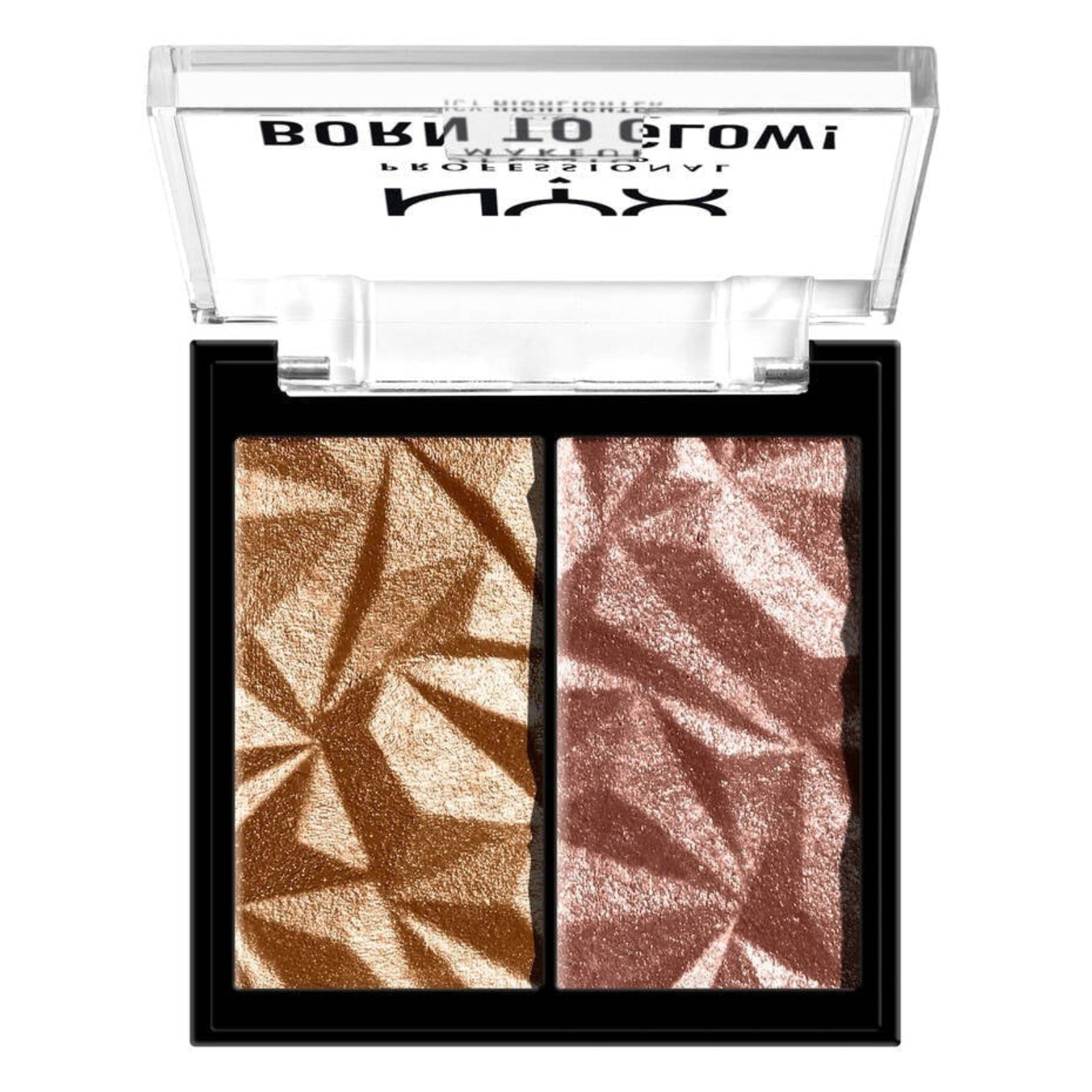 Image #1 NYX Born To Glow Icy Highlighter Duo - Bout The Bronze &amp; Gem Storm