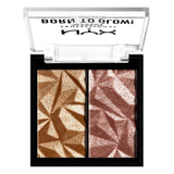 Image #1 NYX Born To Glow Icy Highlighter Duo - Bout The Bronze &amp; Gem Storm