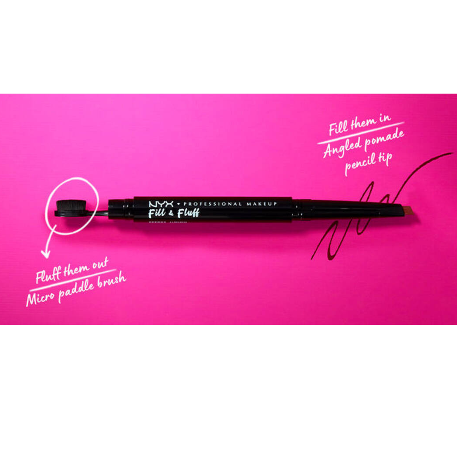 Image #3 NYX Professional Makeup Fill and Fluff Eyebrow Pomade Pencil - Clear