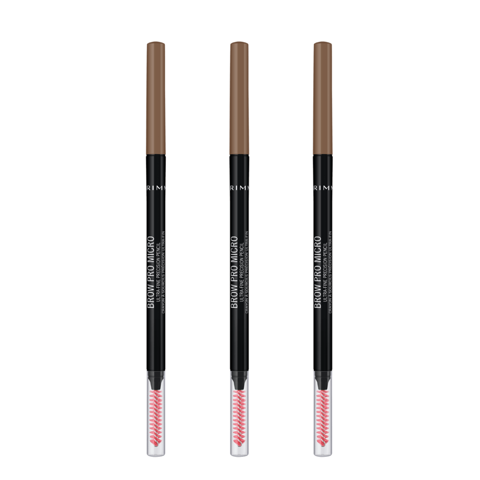 Image #1 3 x Rimmel London Brow Pro Micro Ultra-Fine Precision Pencil - 001 Blonde