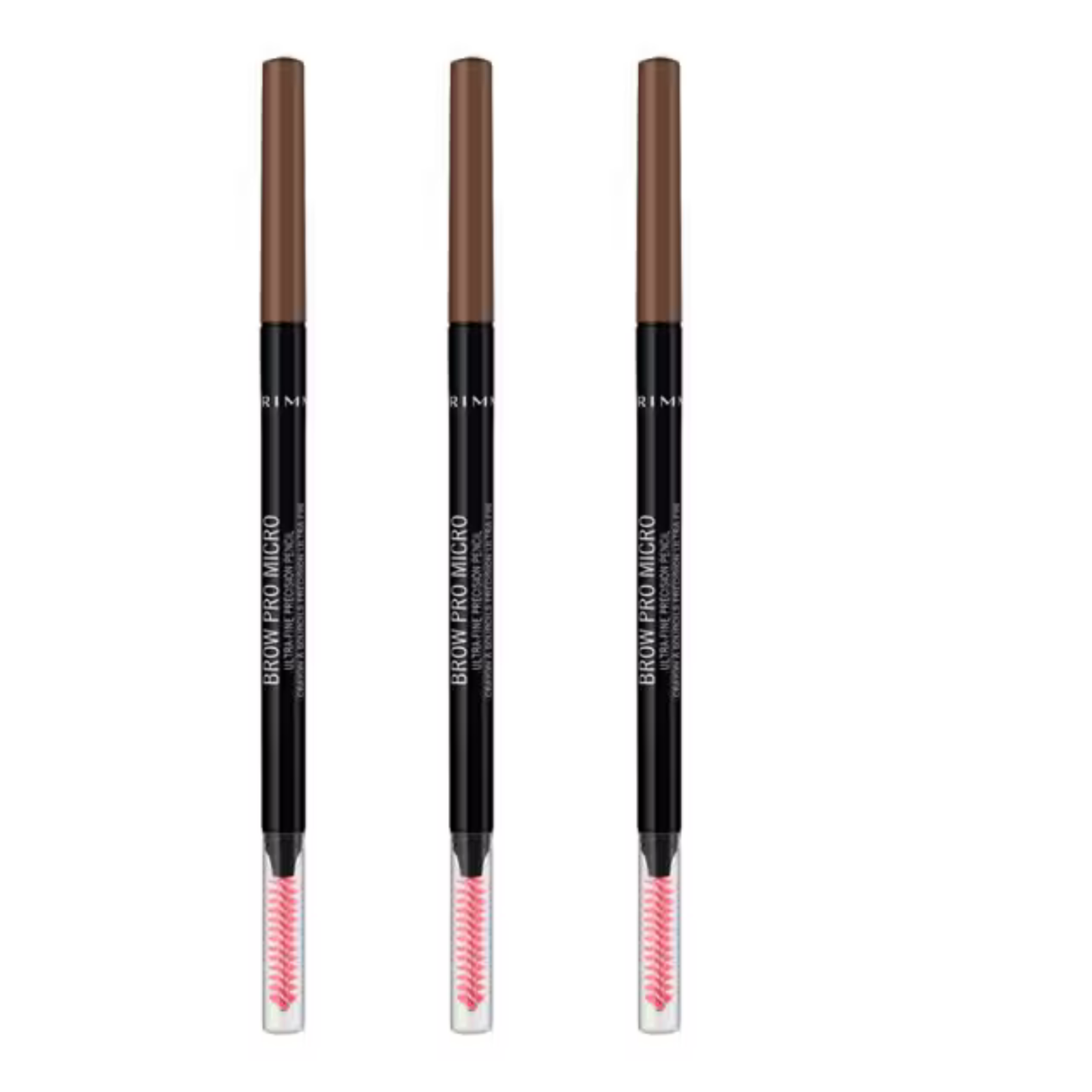 Image #1 Rimmel London Brow Pro Micro Ultra-Fine Precision Pencil - 002 Soft Brown x3