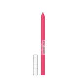 Pink lip liner with cap on a white background