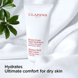Clarins Moisture Rich Body Lotion with Shea Butter for Dry Skin - 100ml