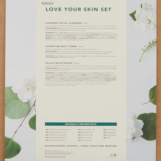 Sukin 3 Step Face Kit Love Your Skin Gift Set - Cleanse Tone & Moisturise