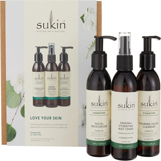 Sukin 3 Step Face Kit Love Your Skin Gift Set - Cleanse Tone & Moisturise