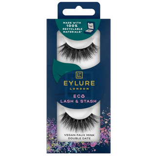 Eyelure Eco Lash & Stash Vegan Faux Mink Lashes - Black - DOUBLE DATE