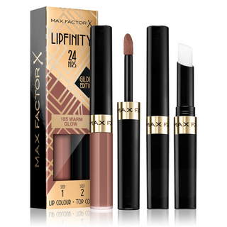 Max Factor Lipfinity Gilded Edition Lip Colour & Top Coat - 185 Warm Glow