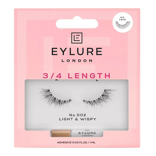 Eylure 3/4 Length Light & Wispy False Lashes & Lash Glue - No 002