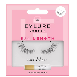 Eylure 3/4 Length Light & Wispy False Lashes & Lash Glue - No 013