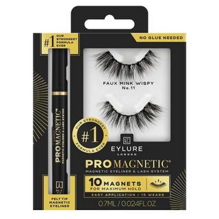 Eylure Pro Magnetic 10 False Eyelashes - Faux Mink - Wispy