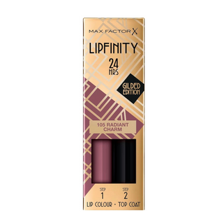 Max Factor Lipfinity Gilded Edition Lip Colour & Top Coat - 105 Radiant Charm