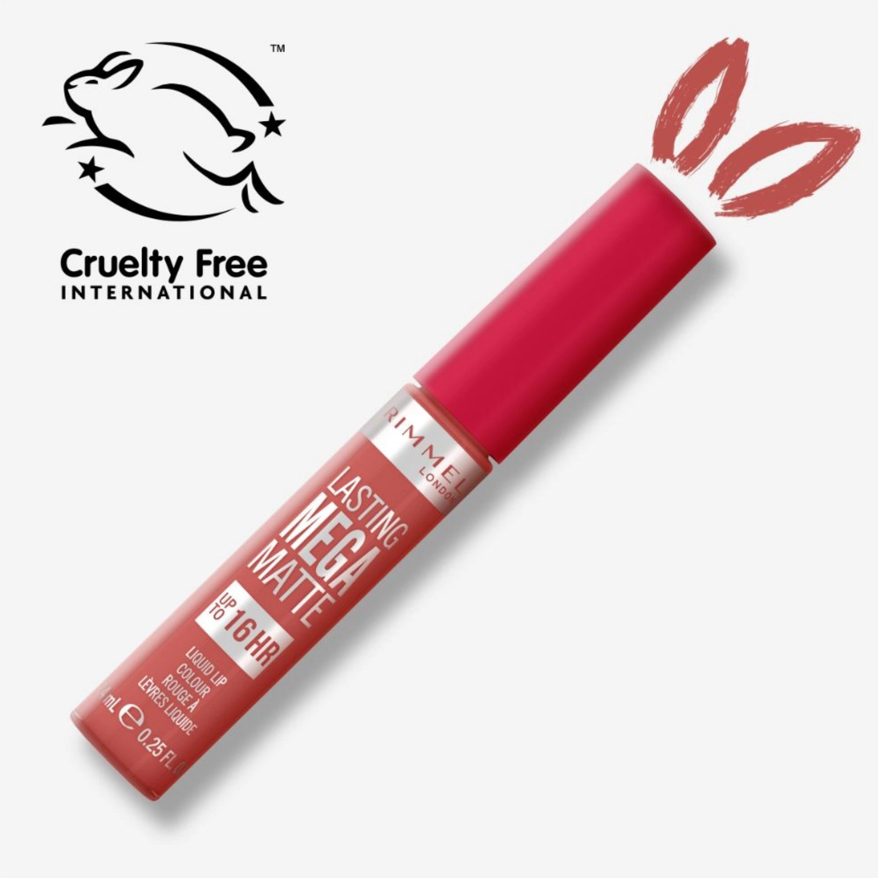 Rimmel London Lasting Mega Matte Liquid Lipstick - 600 Coral Sass