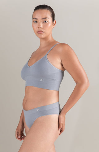 The TENCEL™ Seamless Bralette Storm Grey