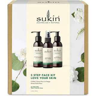 Sukin 3 Step Face Kit Love Your Skin Gift Set - Cleanse Tone & Moisturise