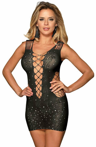 YesX YX848 Sparkly Black Dress