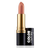 Revlon lipstick with black and gold packaging on a white background