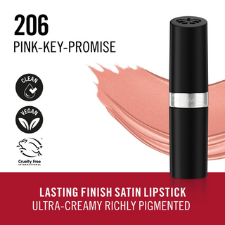 Rimmel Lasting Finish Satin Lipstick - 206 Pink-Key-Promise