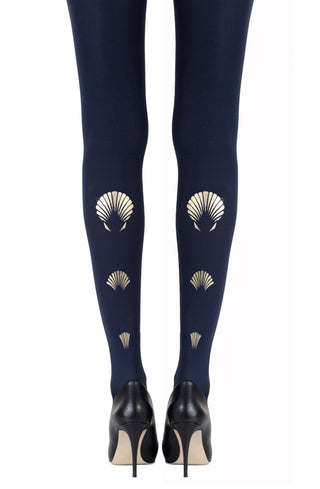 Zohara "What The Shell" Gold Print Tights