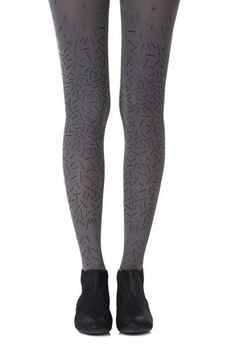 Zohara "Party Starter" Grey Tights