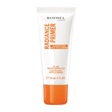Rimmel Radiance Primer tube on a white background