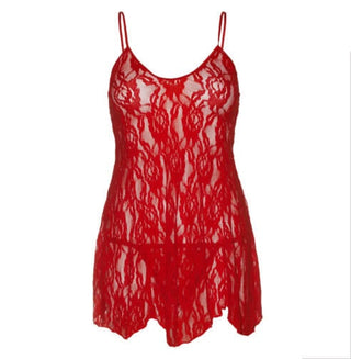 Leg Avenue Rose Lace Flair Chemise in Red or Black