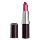 Pink lipstick with silver cap on a white background Rimmel Lasting Finish Lipstick - 086 Sugar Plum