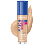 Rimmel London Match Perfection 24Hr Hydration Foundation - 200 Soft Beige