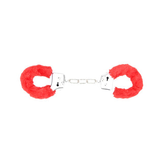  Bound to Play. Heavy Duty Furry Handcuffs Red by Bound to Play sold by Carla-Louise